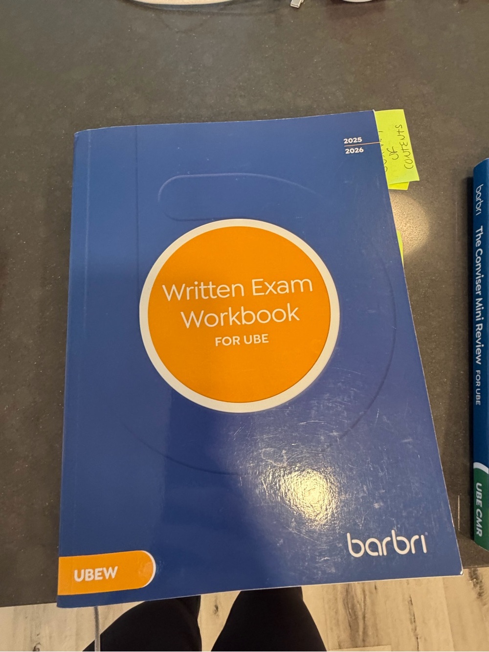 Barbri Written Exam Workbook - Blue & Orange